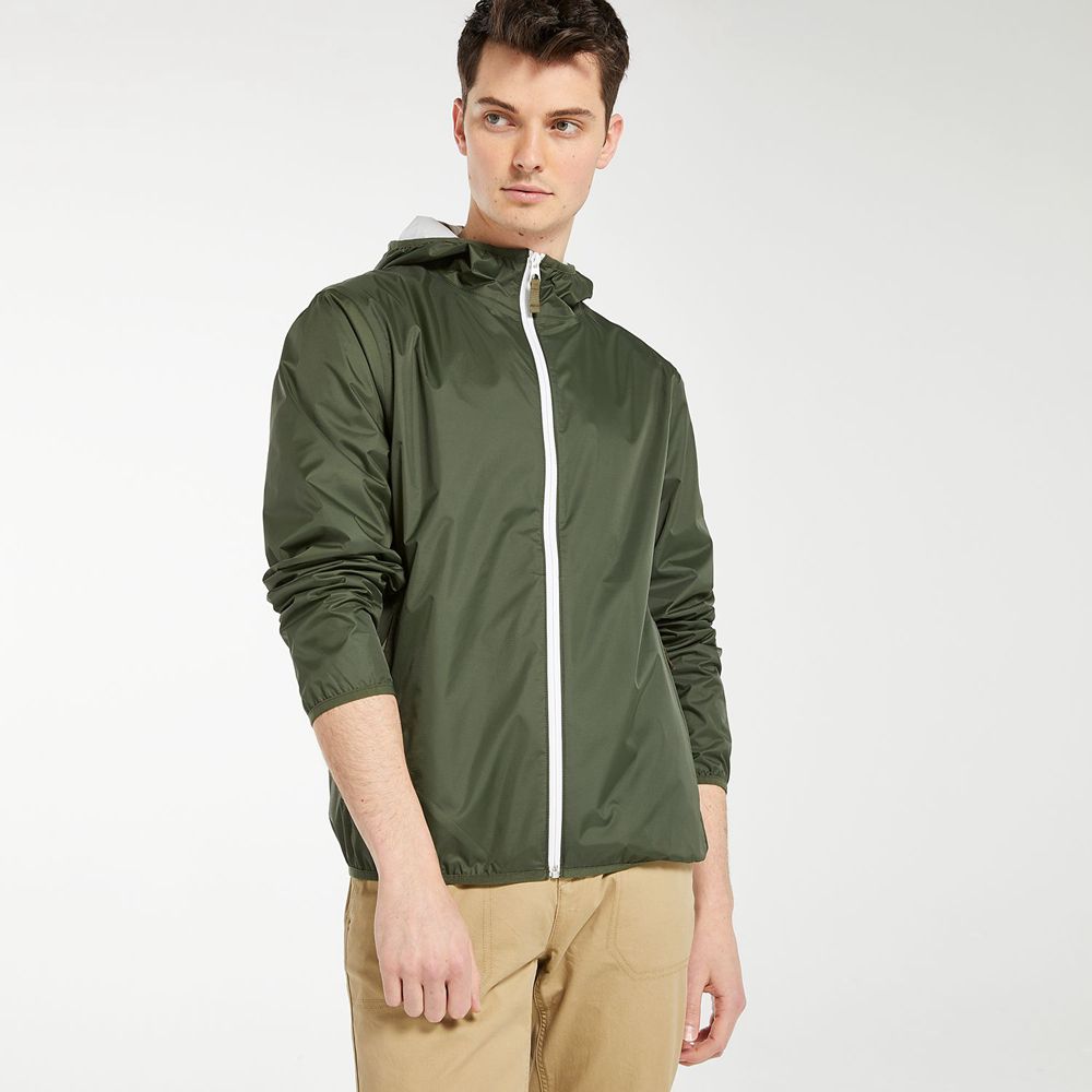 Chaquetas Timberland Argentina Hombre - Mt. Franklin Waterproof Packable Shell - Verde Oscuro - LUQH